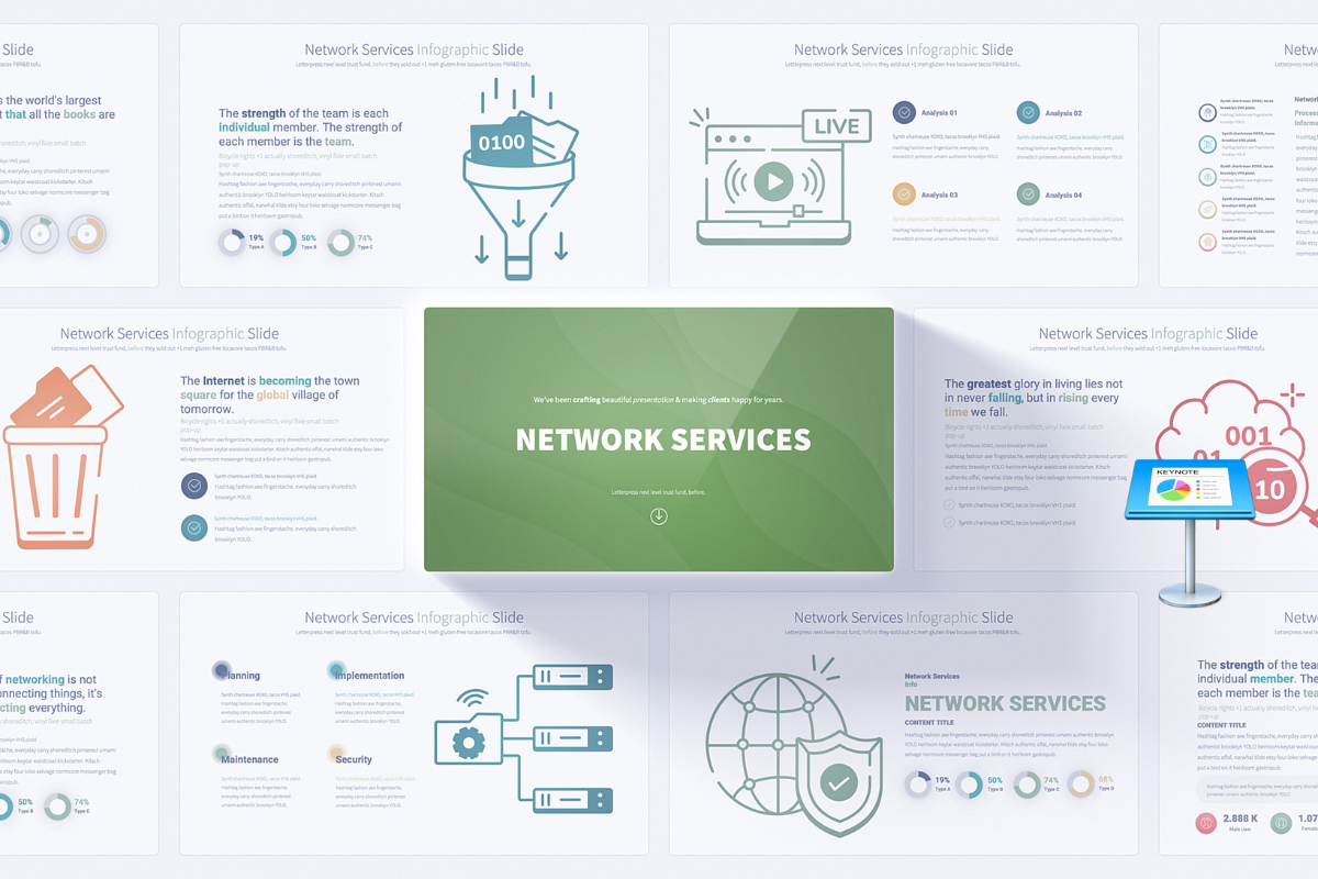 Network Services Keynote Infographics Slides Nulivo Market